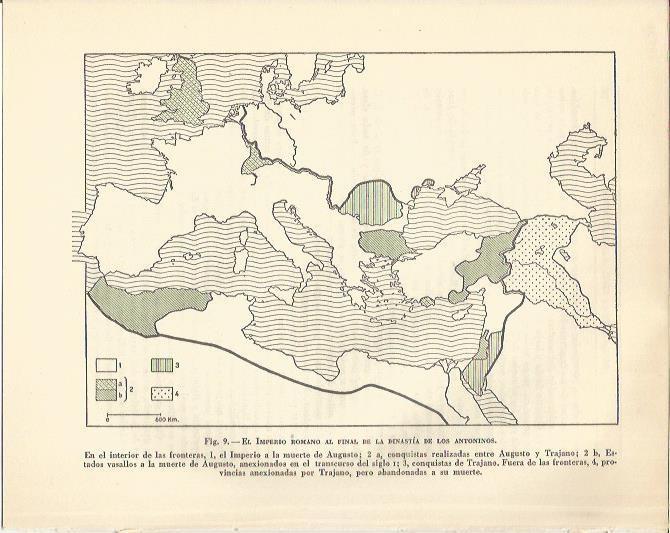 LAMINA 20831: Mapa del Inmperio Romano al final de la dinastia de los Antoninos
