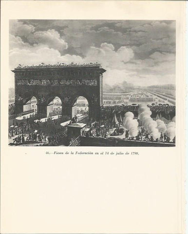 LAMINA 20803: Fiesta de la Federacion el 14 de julio de 1790