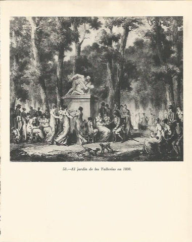 LAMINA 20810: El Jardin de las Tullerias en 1808