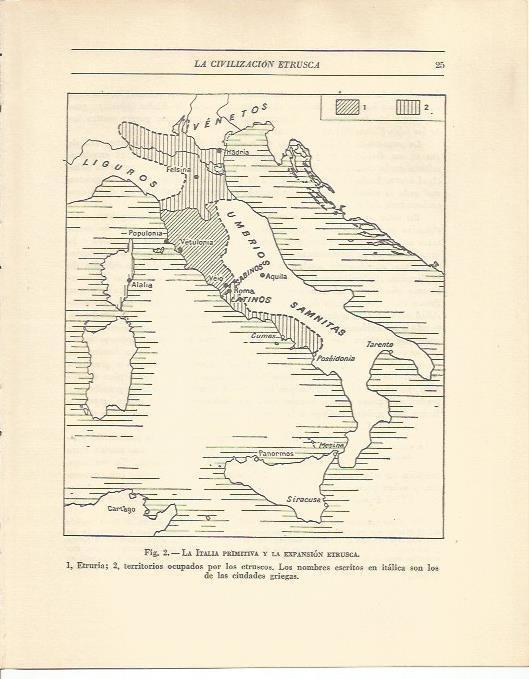 LAMINA 20814: Mapa de la expansion etrusca