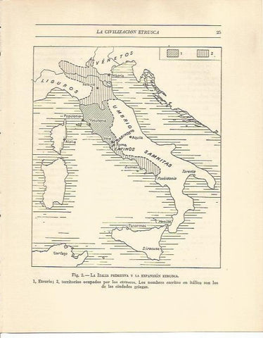 LAMINA 20814: Mapa de la expansion etrusca