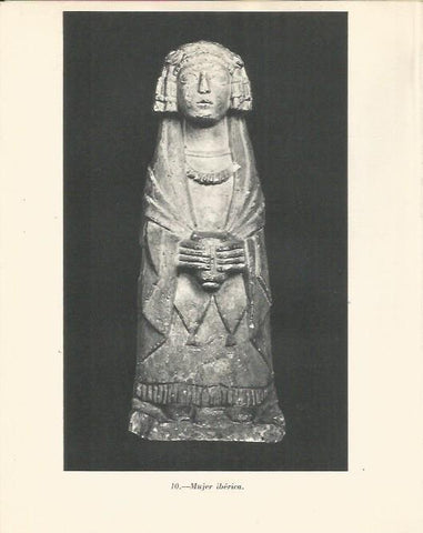 LAMINA 20821: Estatua de mujer iberica