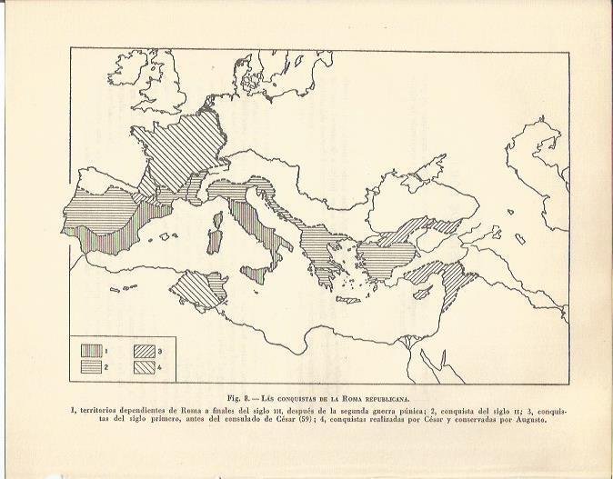LAMINA 20822: Mapa de las conquistas de la Roma Republicana