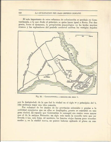 LAMINA 20862: Plano de Constantinopla en el siglo V
