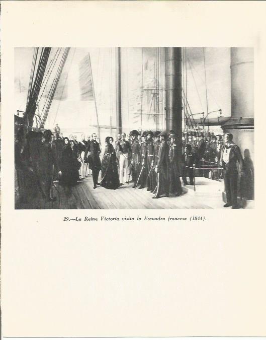 LAMINA 20905: La reina Victoria visita la Escuadra Francesa en 1844