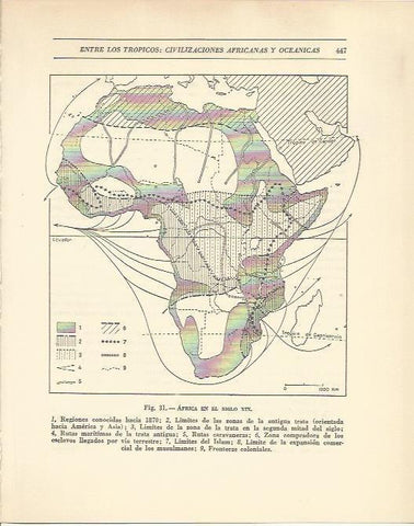 LAMINA 20913: Mapa de Africa en el siglo XIX