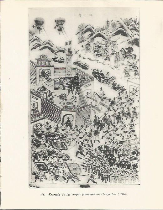 LAMINA 20919: Entrada de las tropas de Francia en Hung-Hoa en 1884