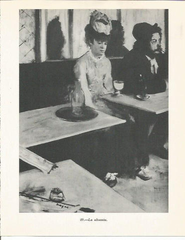 LAMINA 20921: La absenta, por Degas