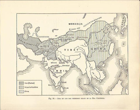 LAMINA 20865: Mapa de Asia en el siglo II