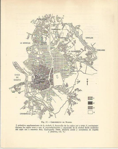 LAMINA 20893: Plano del crecimiento de Madrid