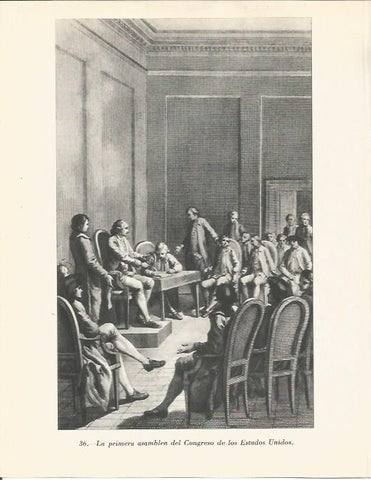 LAMINA 20798: Primera Asamblea del Congreso de los Estados Unidos