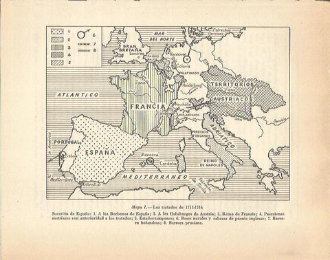 LAMINA 20782: Mapa de los tratados de 1713-1714