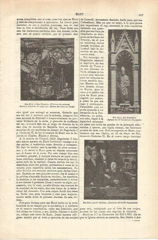 LAMINA ESPASA 35611: San Eloy y San Clotario