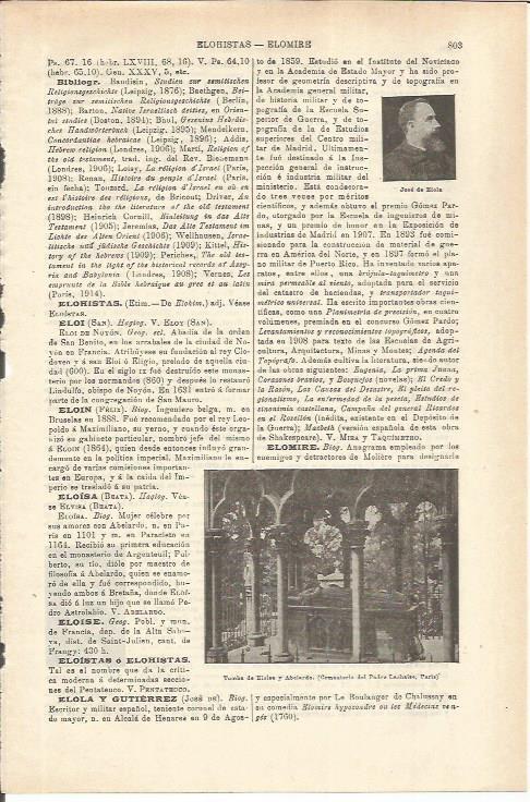LAMINA ESPASA 35610: Tumba de Eloisa y Abelardo en Paris