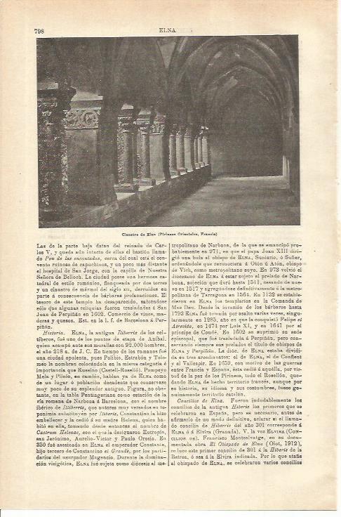 LAMINA ESPASA 35608: Claustro de Eina, Francia