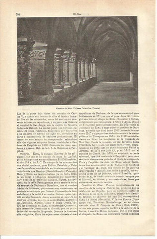 LAMINA ESPASA 35608: Claustro de Eina, Francia
