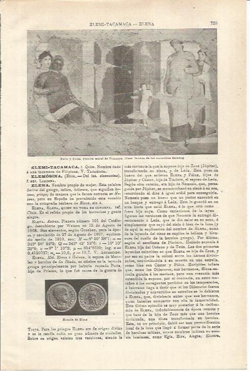 LAMINA ESPASA 35591: Paris y Elena, fresco de Pompeya