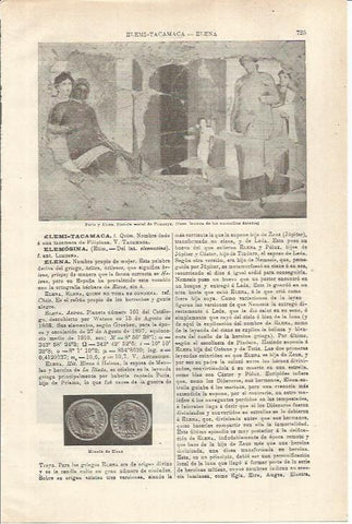 LAMINA ESPASA 35591: Paris y Elena, fresco de Pompeya