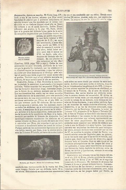 LAMINA ESPASA 35587: Elefante de plata del siglo XVII