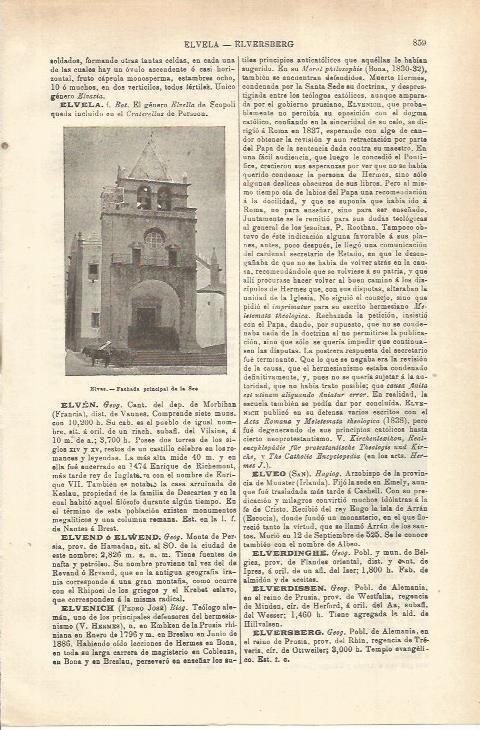 LAMINA ESPASA 35622: Fachada de la Seo de Elvas, Portugal