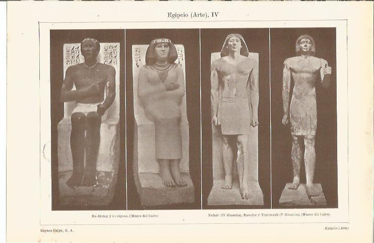 LAMINA ESPASA 35530: Esculturas del Antiguo Egipto