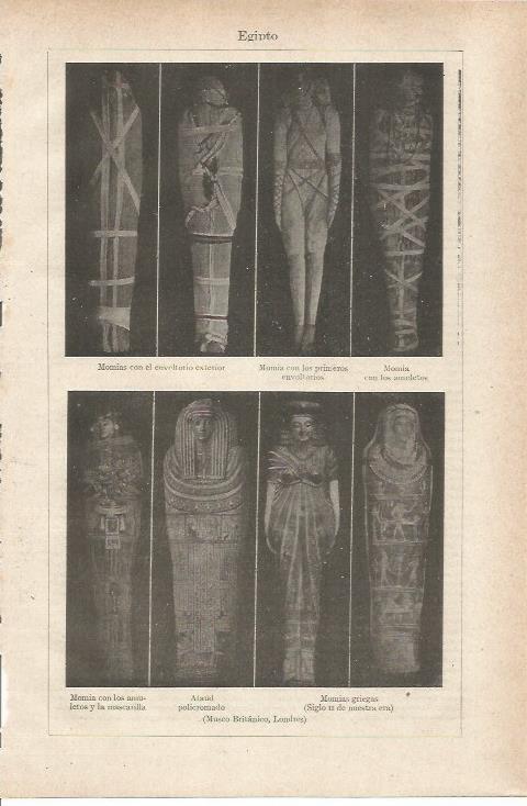 LAMINA ESPASA 35527: Momias de Egipto en el Museo Britanico