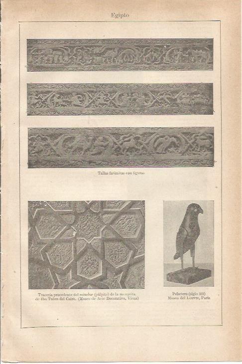 LAMINA ESPASA 35523: Tallas de los Fatimies en Egipto