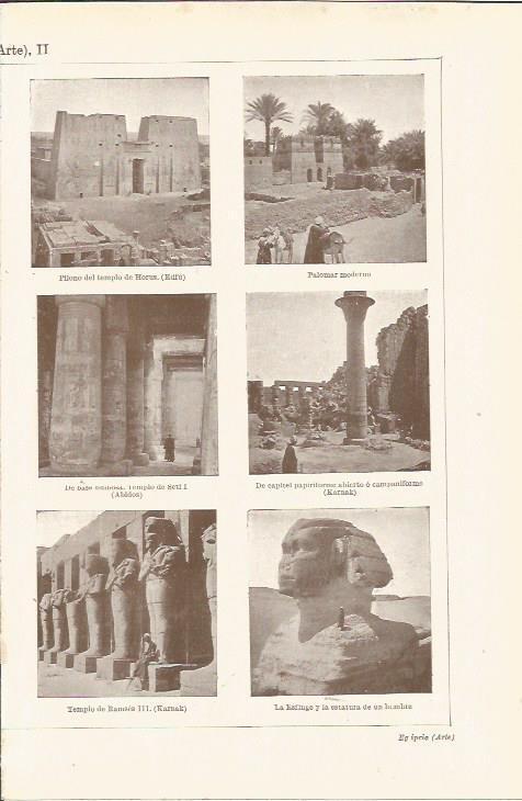 LAMINA ESPASA 35520: Templos y Esfinge de Egipto