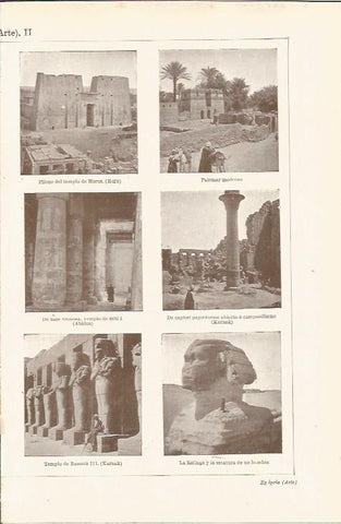 LAMINA ESPASA 35520: Templos y Esfinge de Egipto