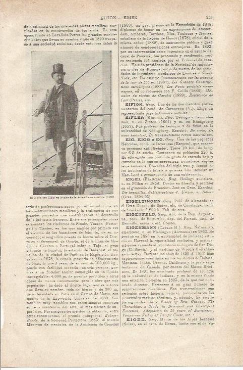 LAMINA ESPASA 35550: El ingeniero Eiffel
