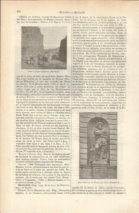 LAMINA ESPASA 35569: Estatua de Elcano en Barcelona