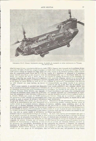LAMINA ESPASA 35722: Arte militar. Helicoptero CH-47 Chinook