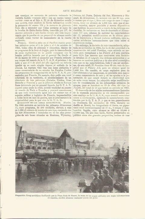 LAMINA ESPASA 35720: Arte militar. Proyectiles sovieticos