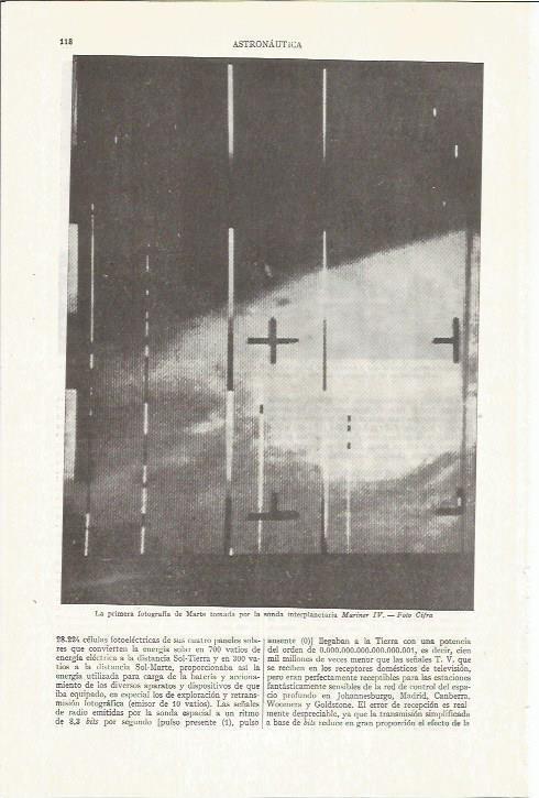 LAMINA ESPASA 35746: Primera fotografia de Marte