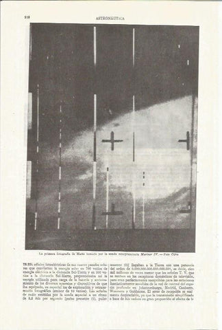 LAMINA ESPASA 35746: Primera fotografia de Marte
