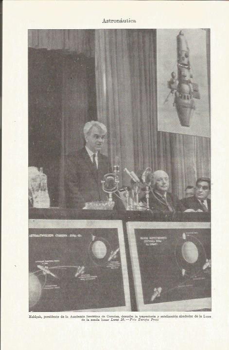 LAMINA ESPASA 35748: Keldysh, presidente de la Academia Sovietica de Ciencias