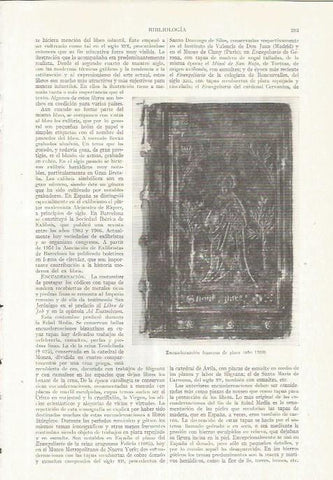LAMINA ESPASA 35773: Encuadernacion francesa de 1520