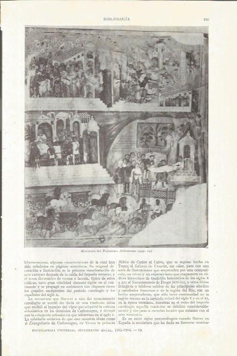 LAMINA ESPASA 35769: Miniatura del Pentateuco Ashburnam