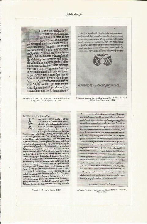 LAMINA ESPASA 35763: Bibliologia del siglo XV