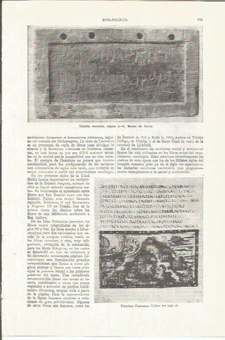 LAMINA ESPASA 35760: Tablilla encerada del Museo de Berlin