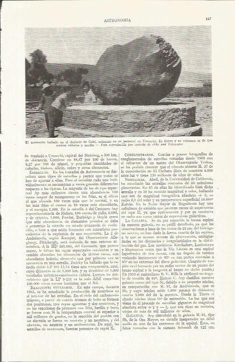 LAMINA ESPASA 35758: Meteorito caido en el desierto de Gobi