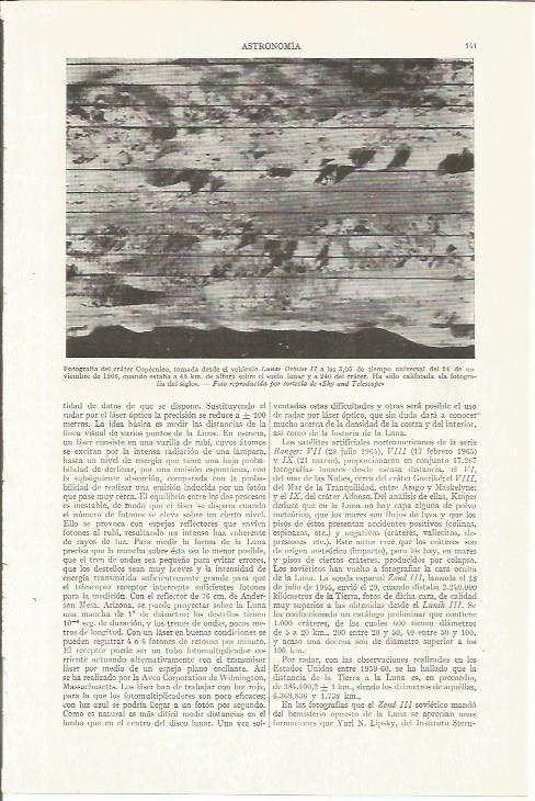 LAMINA ESPASA 35755: Fotografia del crater Copernico