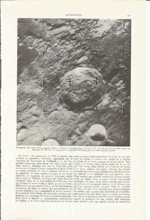 LAMINA ESPASA 35753: Fotografia del suelo lunar