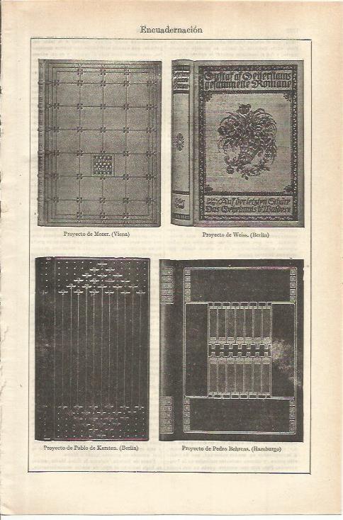 LAMINA ESPASA 35677: Proyecto de Moser, Wiess y P. Behrens