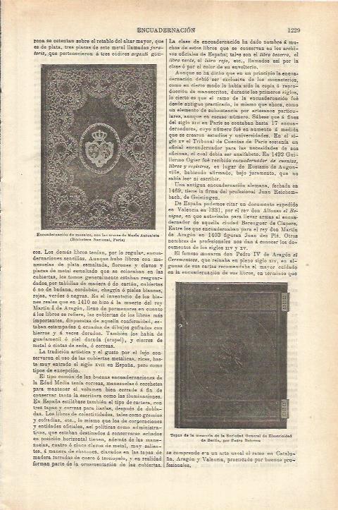 LAMINA ESPASA 35676: Encuadernacion de mosaico