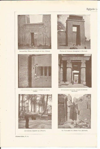LAMINA ESPASA 35519: Templos de Egipto
