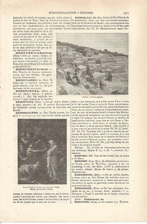 LAMINA ESPASA 35681: Ruinas de Endor, Palestina