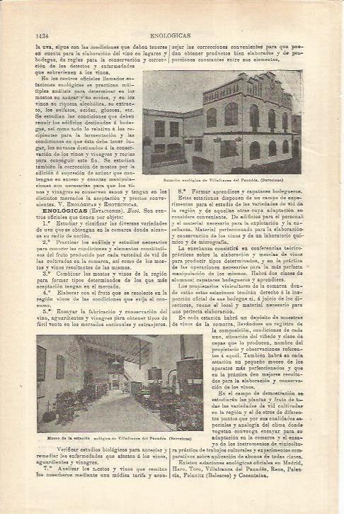 LAMINA ESPASA 35696: Estacion enologica de Vilafranca del Penedes, Barcelona