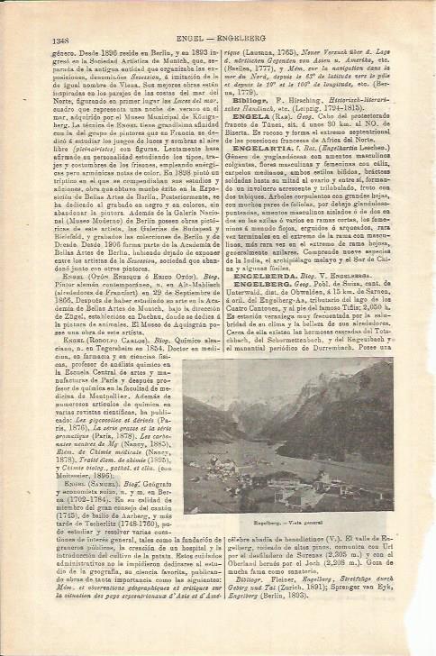 LAMINA ESPASA 35688: Vista de Engelberg, Suiza