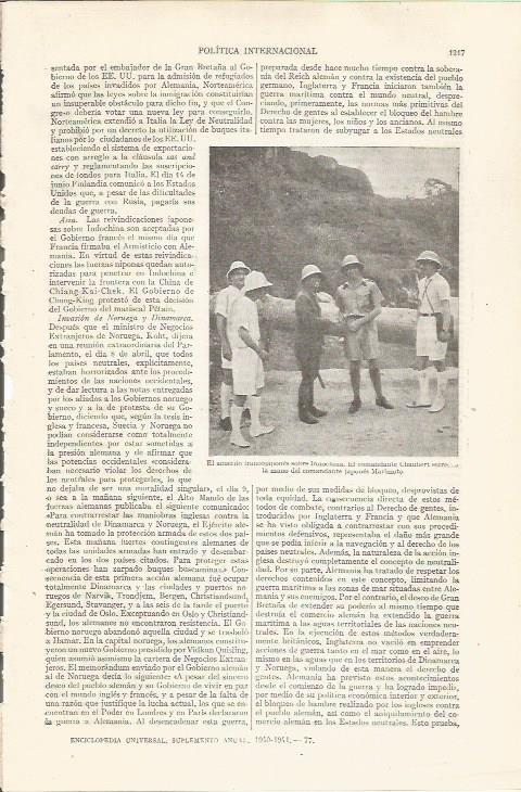 LAMINA ESPASA 35345: El comandante Chaubert y el japones Marimoto